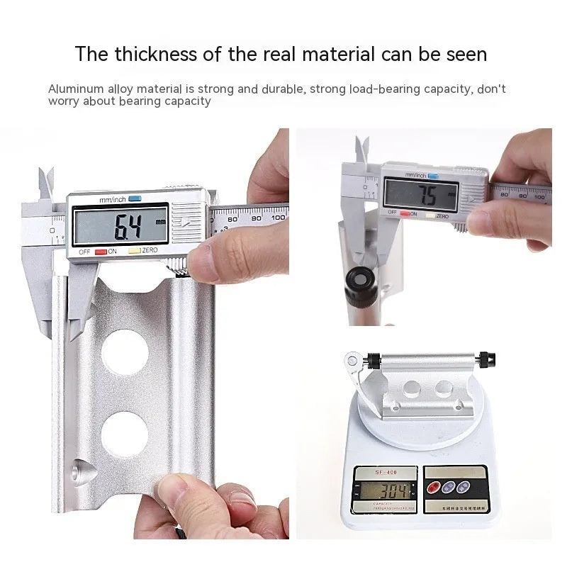 Silver metal quick release fixing clip for bicycle front fork