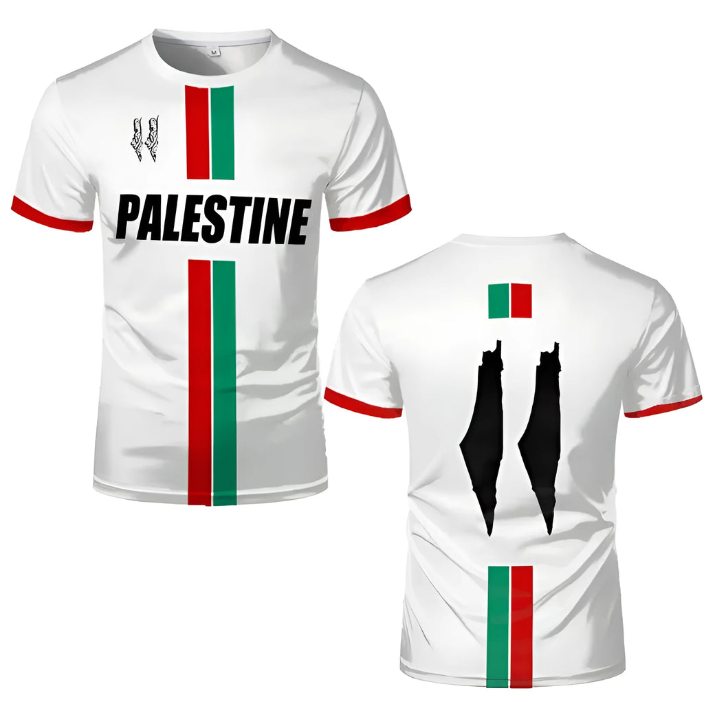 3D printed football t-shirt in black or white spandex with dark graphic design and half sleeves