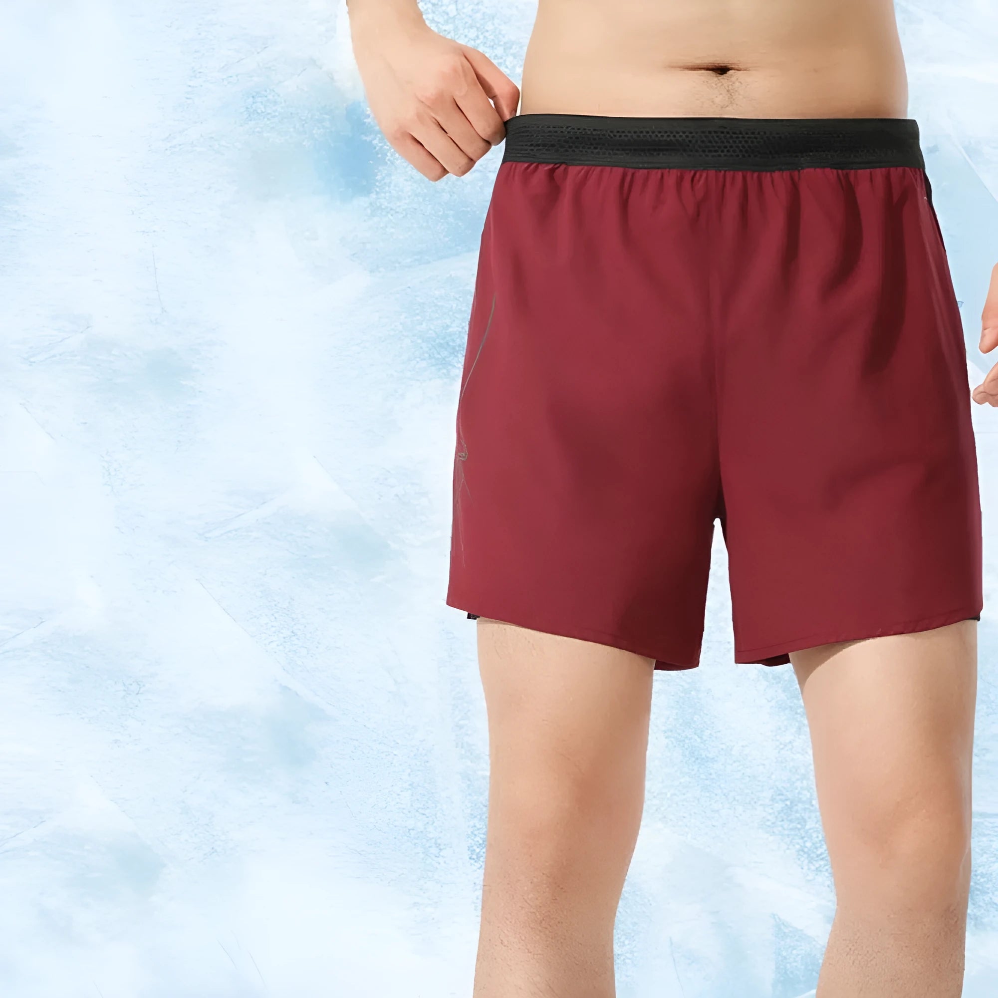 Men's solid colour polyester basketball shorts in multiple colours with low waist design