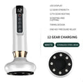 Green electric vacuum cupping massager with adjustable suction and infrared heating functions