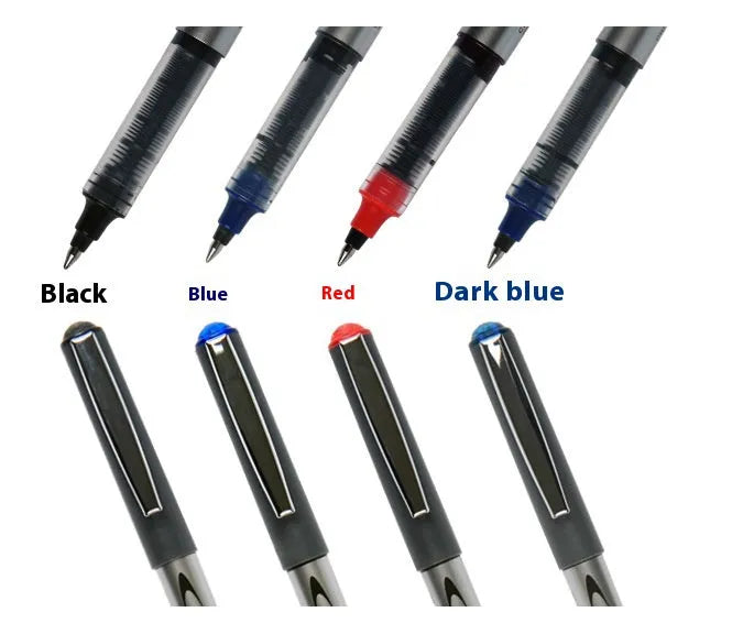0.5mm quick-drying signature pen with plastic shell in twelve-pen pack with four ink colour options