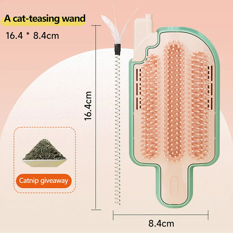 Small PP plastic cat itch rubbing toy for scratching and gentle pet massage