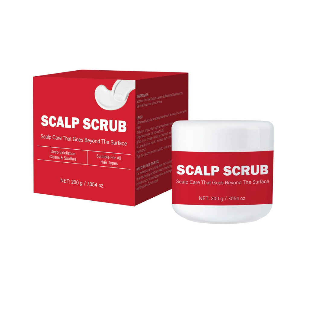 Exfoliating anti-dandruff shampoo 200g with scalp scrub formula in FP-B007 packaging