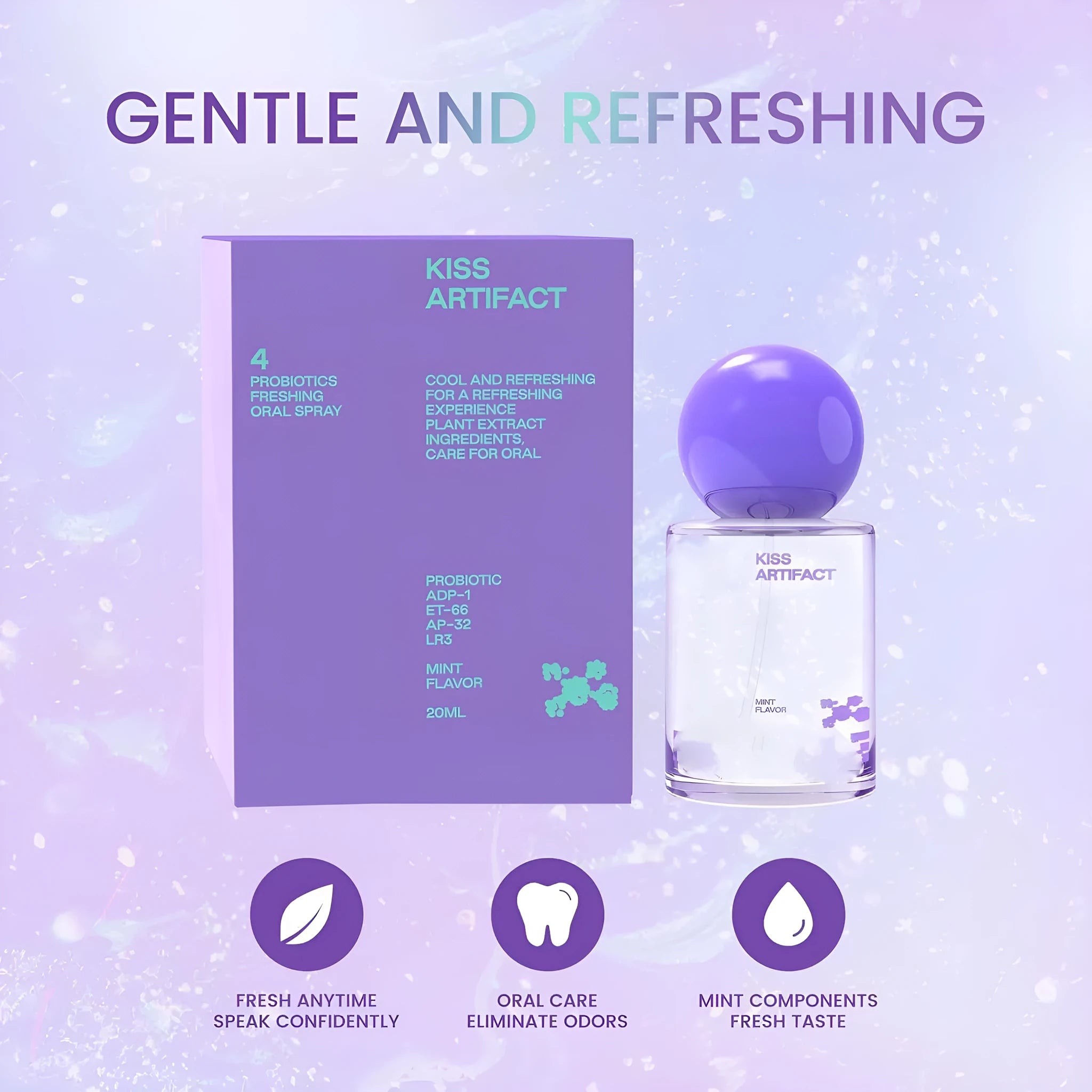 20ml portable probiotic oral spray bottle for household oral hydration care