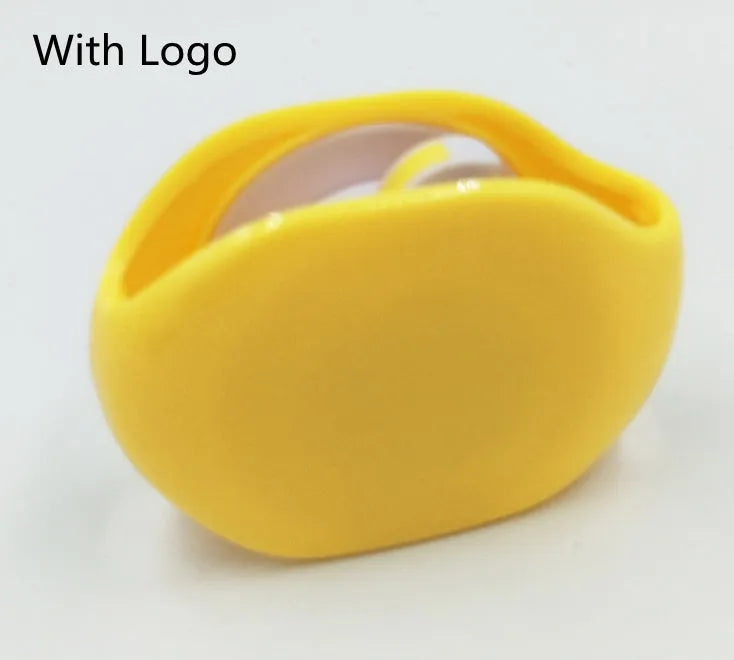 Automatic earphone cable retractor winder in a compact plastic storage box.