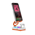 Multifunctional mobile phone holder with built-in 3W speaker, available in black and white