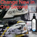 100ml bottle of clear car headlight restoration liquid for plastic lens repair