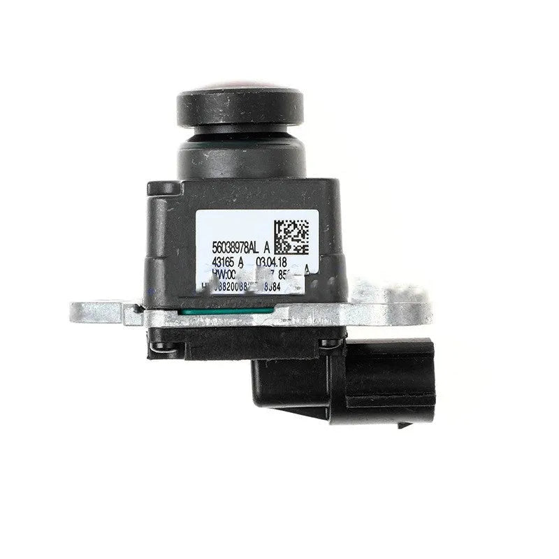 Black plastic rear view reversing camera for 2013-2017 Dodge trucks with rotating adjustment