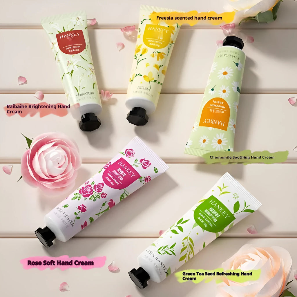 30g tube of fruit-scented hand cream for moisturising dry hands