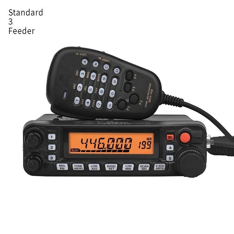 High-power car interphone with anti-interference function for self-driving tours, shown with antenna options.