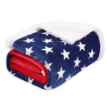 Striped polyester blanket showing 80x120cm 100x130cm 130x150cm sizes for autumn winter