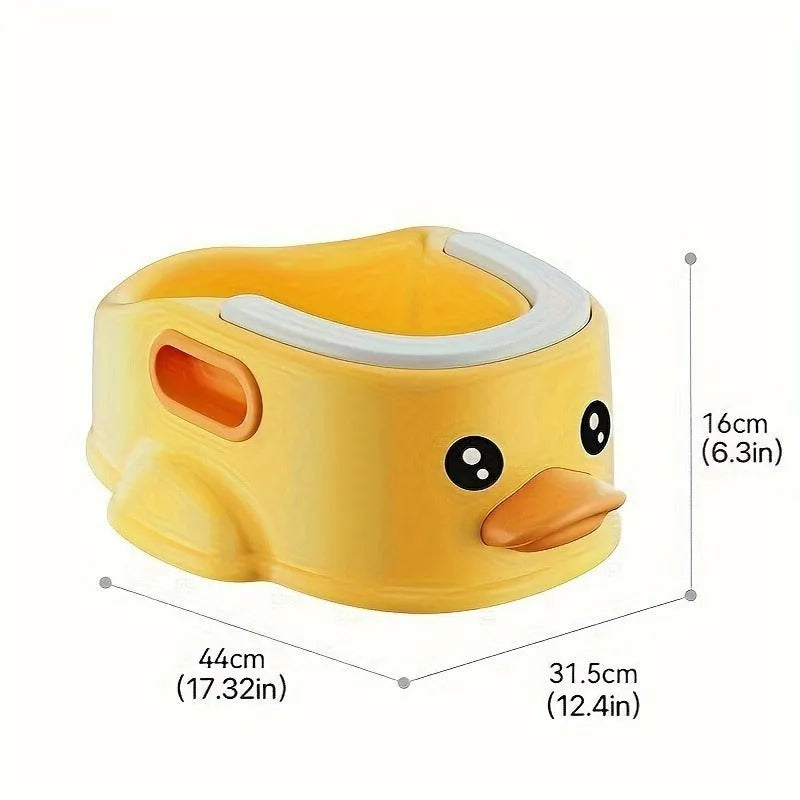 Blue PVC duck-shaped bathtub for washing dogs and cats without electricity