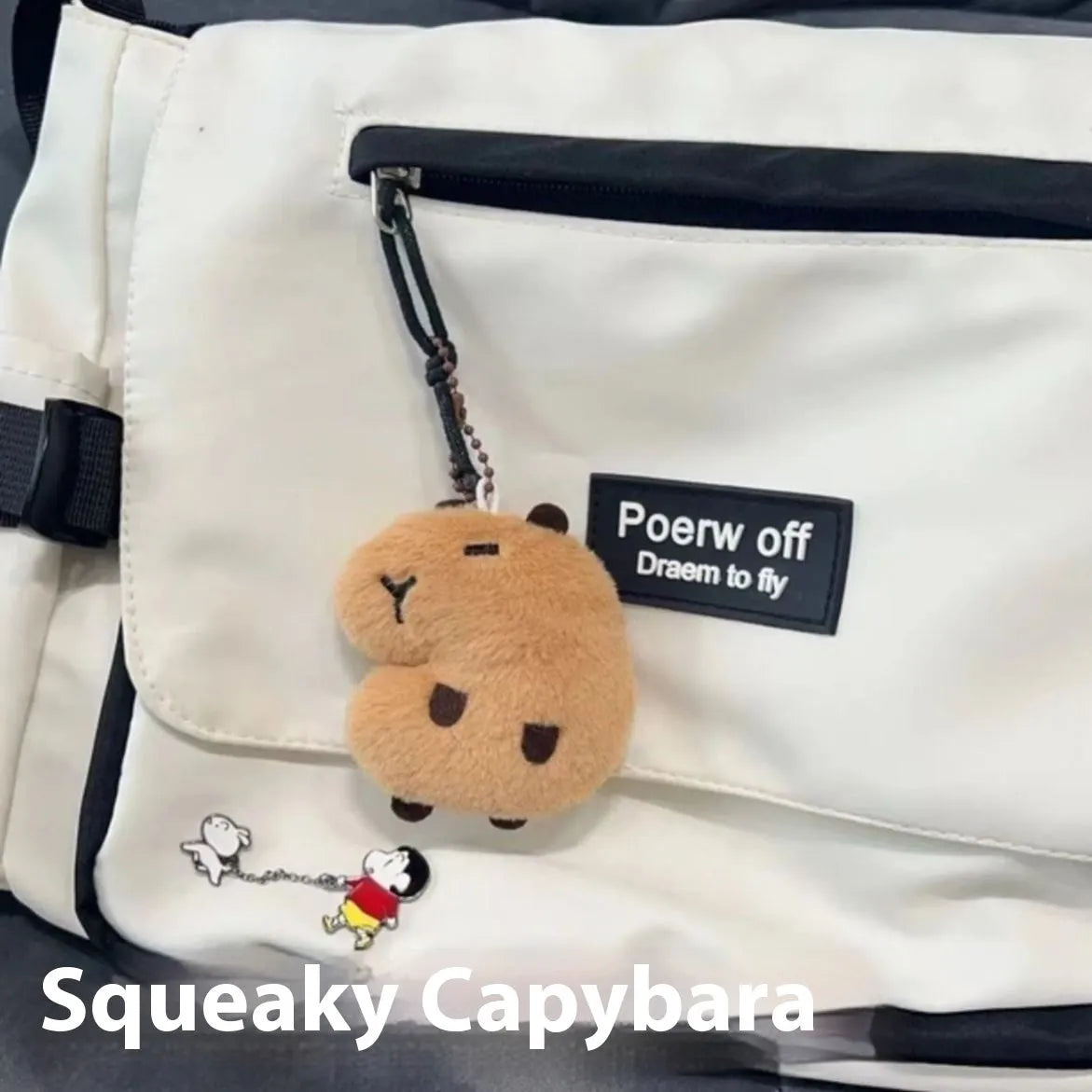 Capabala cute capybara earphone case for AirPods with Bodhi material and hanging accessory
