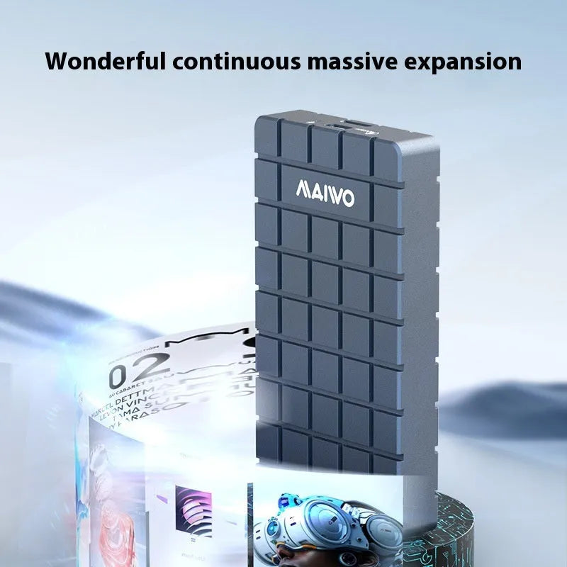 USB4 hard disk enclosure aluminium alloy case for M.2 NVMe solid state drive external storage