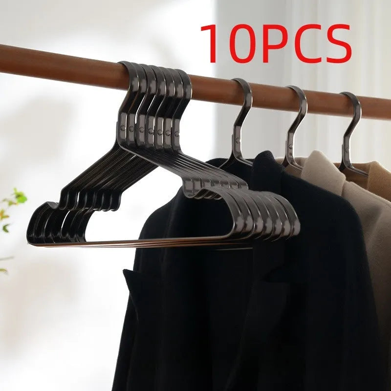 Elegant black non-slip anti-rust clothes hanger for wardrobe organisation