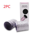 Electric foot callus remover with 60 replacement sandpaper discs, pink and black variants