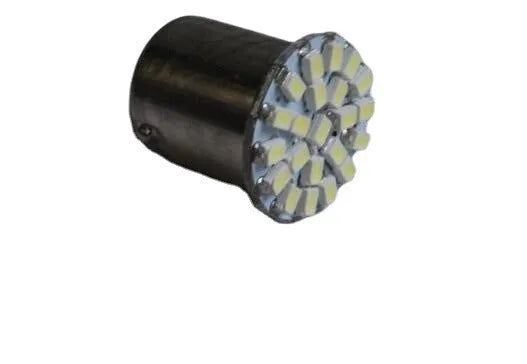22-LED white car brake light turn signal lamp with 1156/1157 base, universal fit, 12V