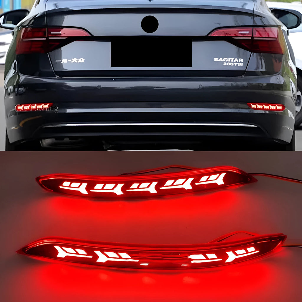 Volkswagen Sagitar rear bumper LED light with scan flowing water pattern