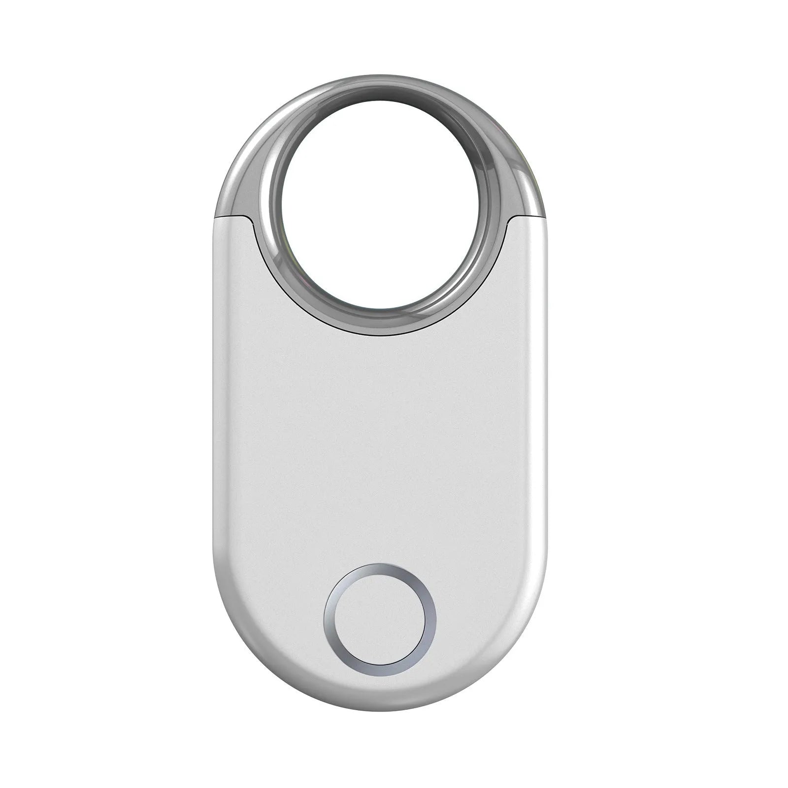 Small black and white GPS tracking device for pets and children with USB port.