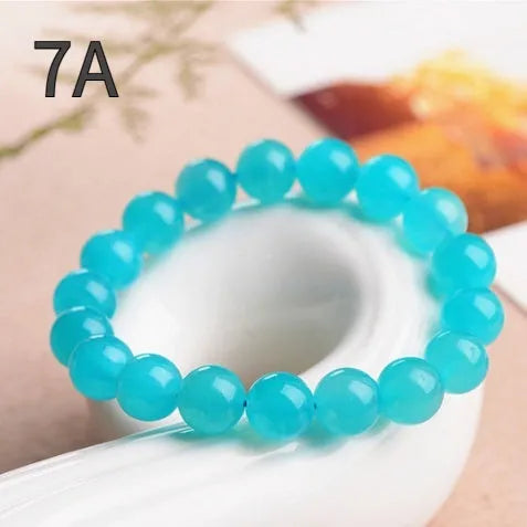 7A grade Amazonite natural scattered beads in ice colour with polished surface