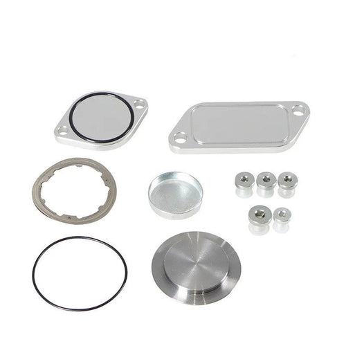 Silver aluminium alloy automotive valve cover replacement set
