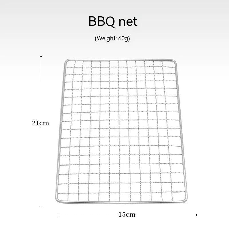 Stainless steel folding barbecue oven with charcoal grill and storage bag for outdoor cooking