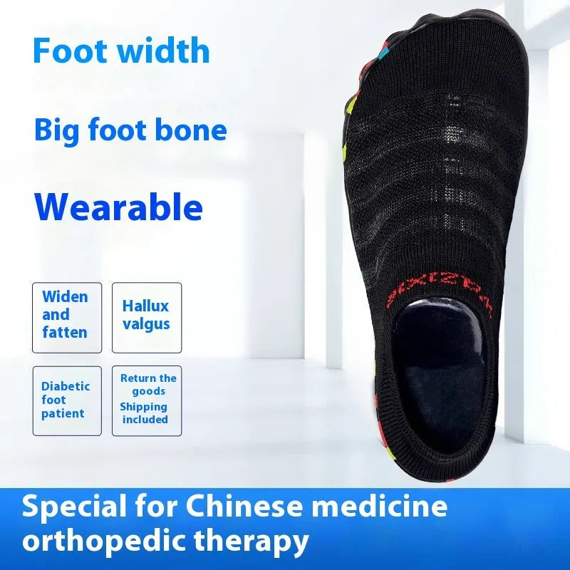 Men's flyknit fishing line water shoes in camouflage colours with rubber sole and front lace-up