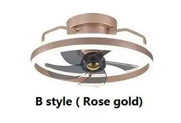 500mm diameter ceiling fan lamp with integrated light fitting in modern design with polycarbonate blades