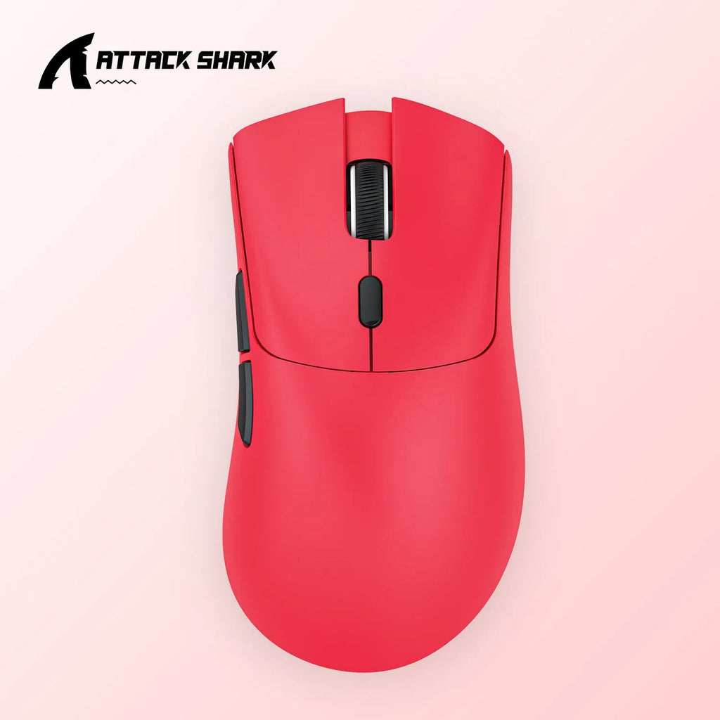 Wireless gaming mouse in black, red or white colours with three connection modes