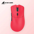 Wireless gaming mouse in black, red or white colours with three connection modes