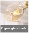 Nordic branch ceiling lamp with iron frame, glass shades, and integrated LED for dining room, bedroom, or living room