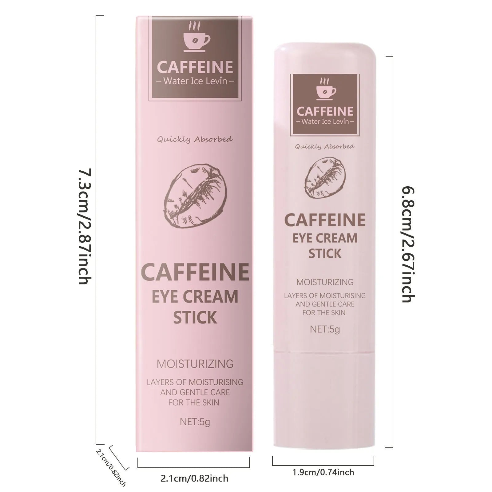5g caffeine eye cream for reducing fine lines and dry lines in standard specification