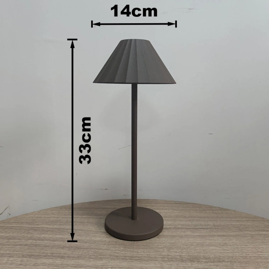 Alloy LED desk lamp with touch dimming control and USB-C charging in available colour options