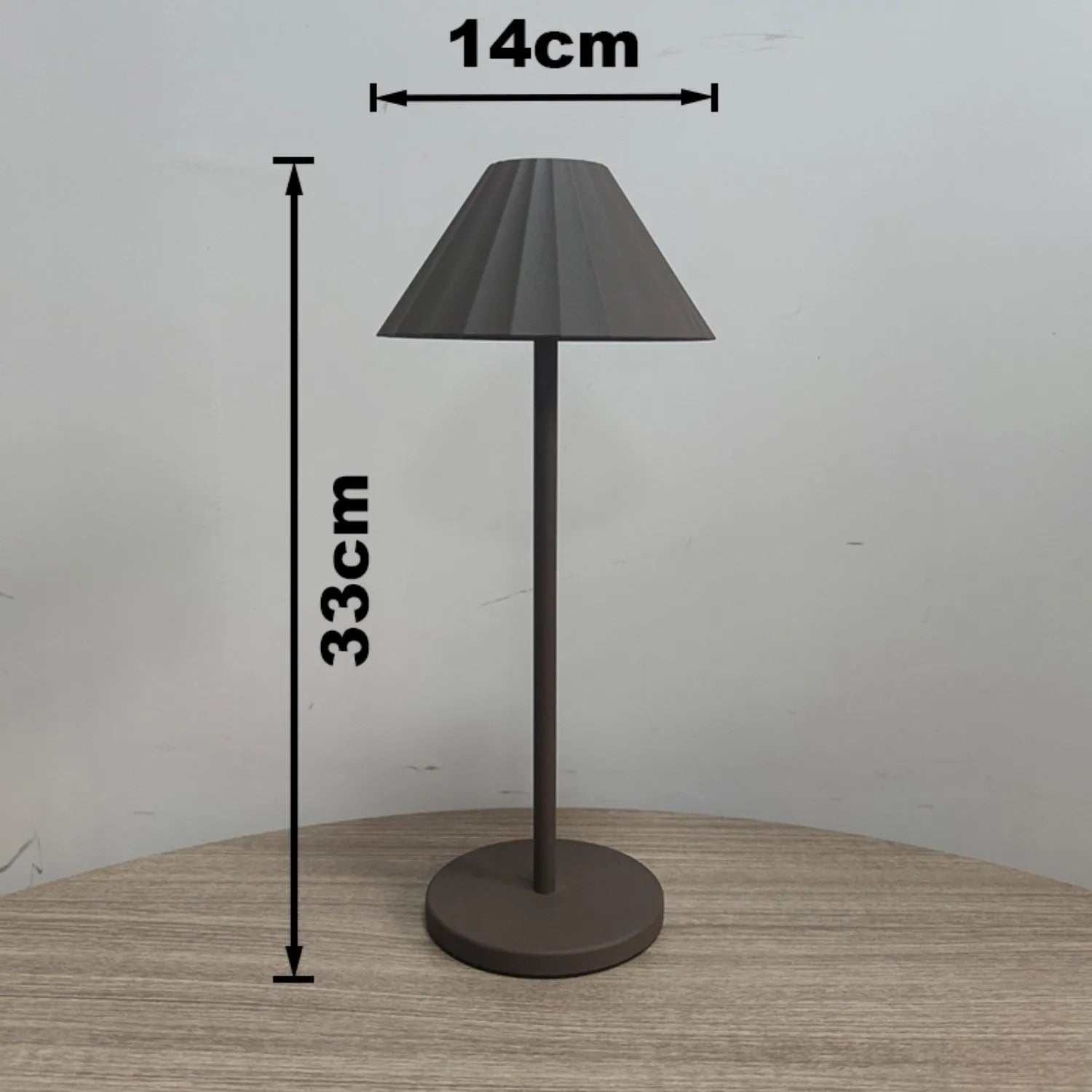 Alloy LED desk lamp with touch dimming control and USB-C charging in available colour options