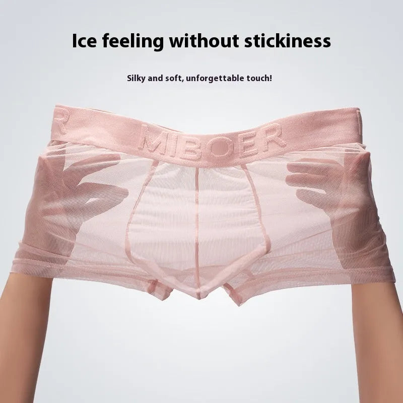 Men's thin boxers in multiple colours with quick-drying polyester fabric and size options