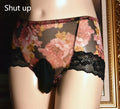 Men's printed mesh briefs in multiple colours showing mid-waist design and ultra-thin fabric texture