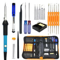 Adjustable temperature soldering iron 60W ceramic core with pointed tip, 110-220V