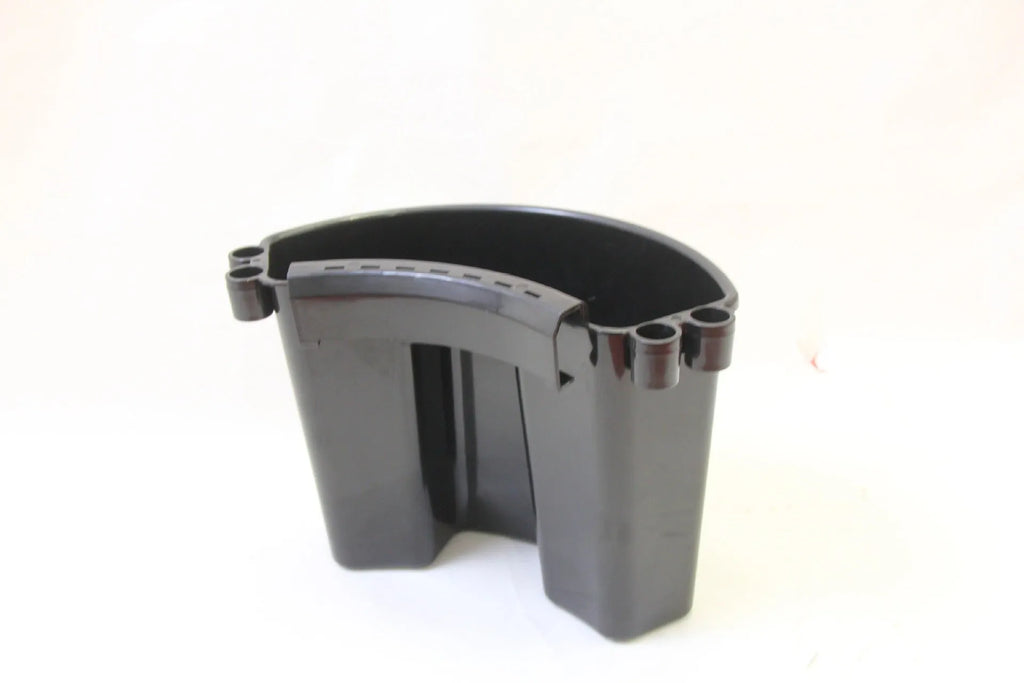 PP plastic car wash bucket with carrying handle in choice of black, blue, pink, or red colours