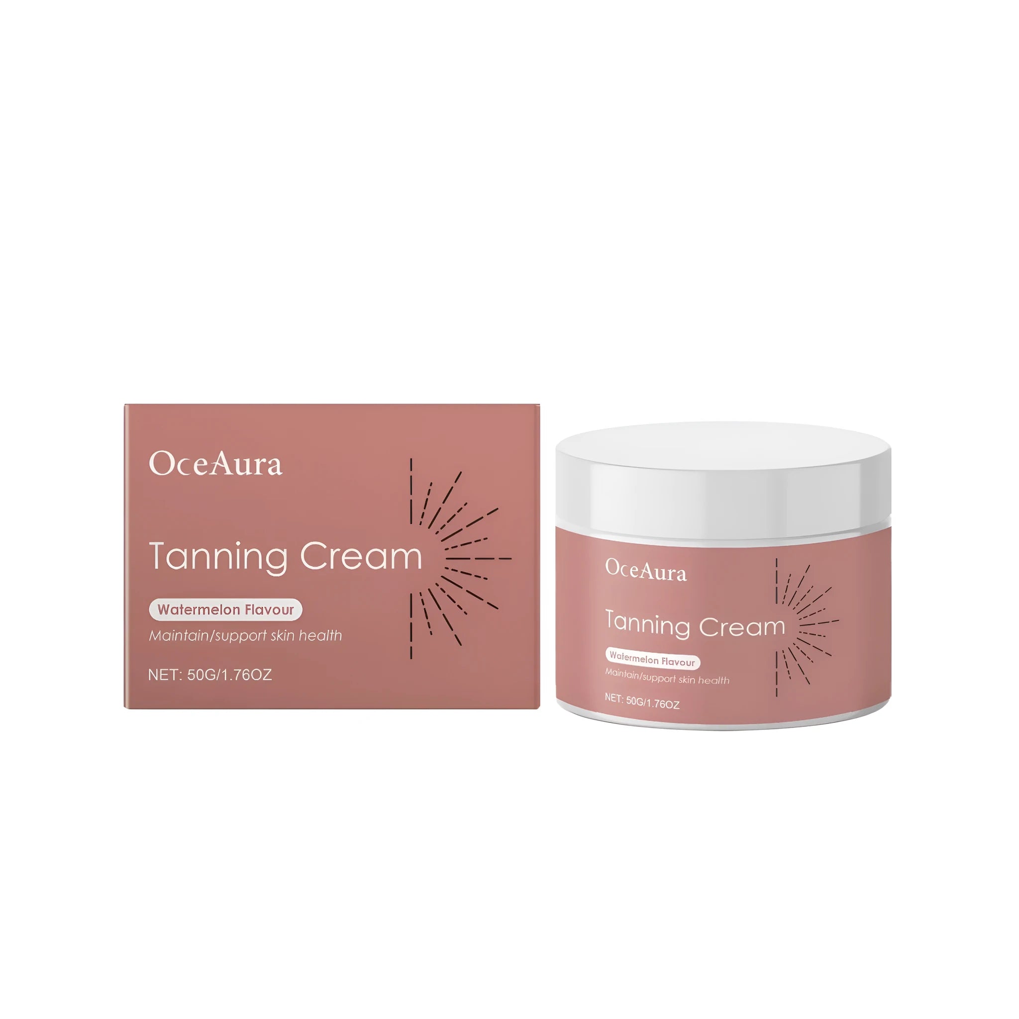 50g tube of tanning cream with natural watermelon extract and vitamin E for gradual colour.