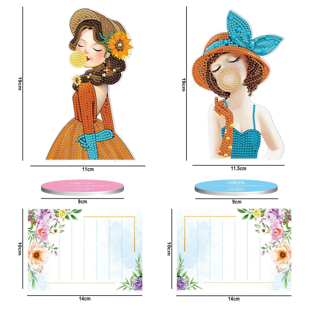 Handmade American-style diamond painting decorative note clip for restaurant display