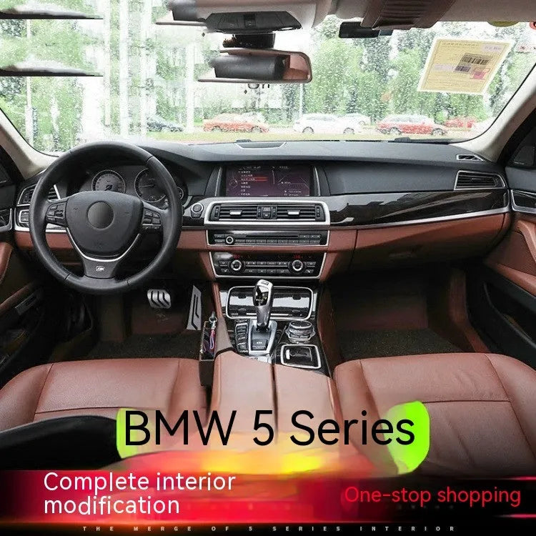 BMW 5 Series interior handle decorative strips four-piece set ABS stainless steel construction