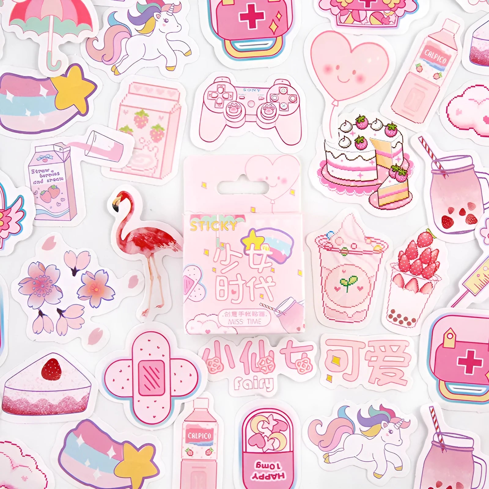 46 cartoon character decorative stickers for journals in nine themed colours including bubble comics