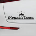 Crown design reflective car sticker measuring 30cm by 12cm in PET vinyl material