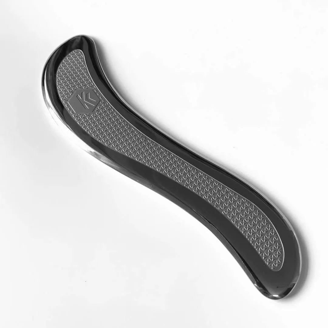 Stainless steel fascial knife KSg22 shape 195x50x5mm for muscle meridian release