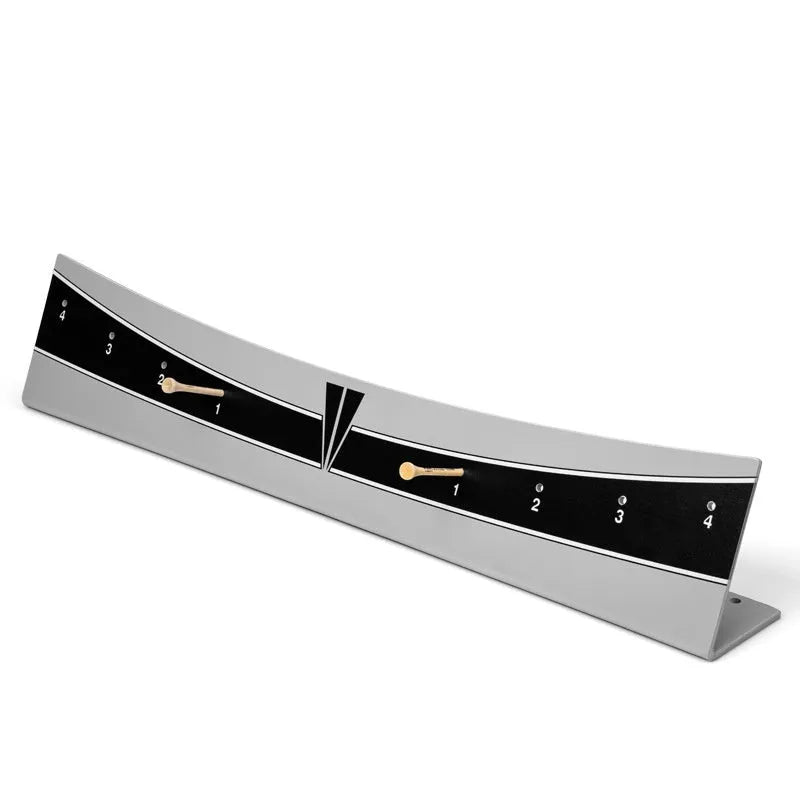 Adjustable golf putter trajectory balance simulator with PVC construction.