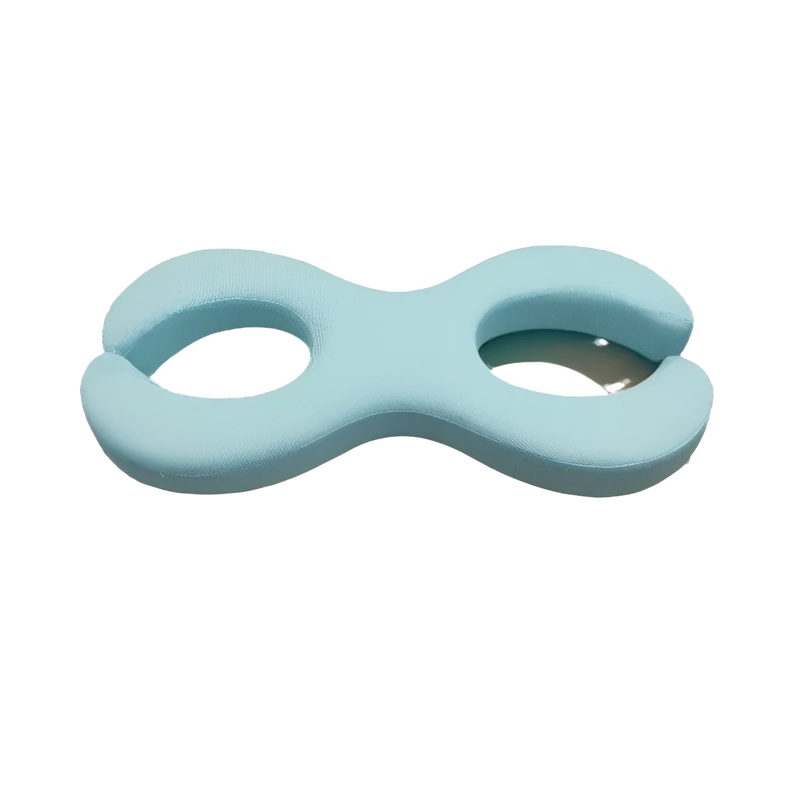 Cylindrical Cool Feeling Blue memory foam cervical traction pillow for neck support.