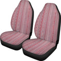 Cow spot leopard print retro style universal car seat covers, two-piece set for front seats.