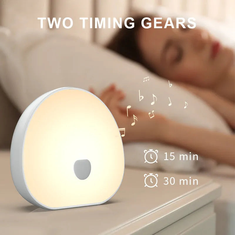 White rechargeable baby night feeding comforter sleeper with music function for newborn sleep aid