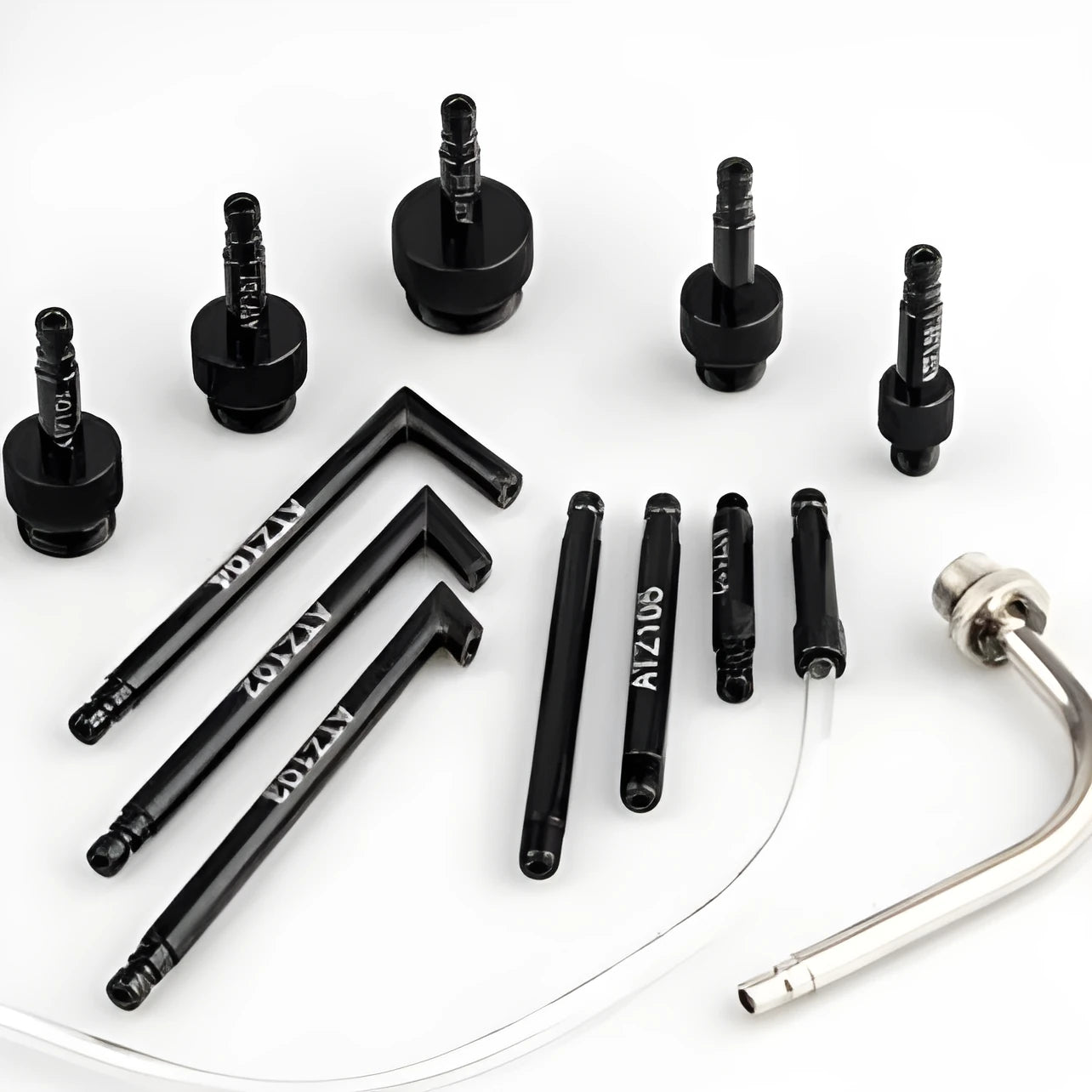 Automatic transmission oil refueling kit with 13 pieces including pump, connectors and filler tools