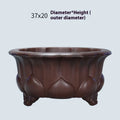 Purple sand antique succulent flowerpot measuring 37cm wide by 20cm high
